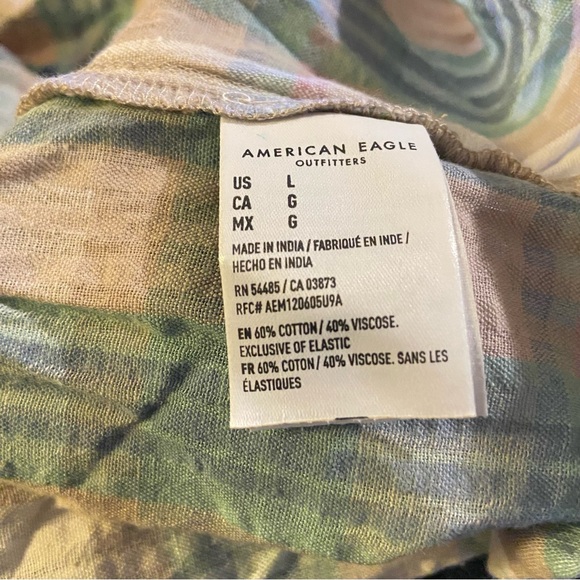 5/$25 American Eagle Plaid Babydoll Crop Tank Cottagecore Y2K L - Picture 6 of 6